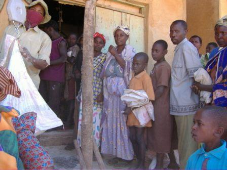 June 16th food distribution in Kibaale